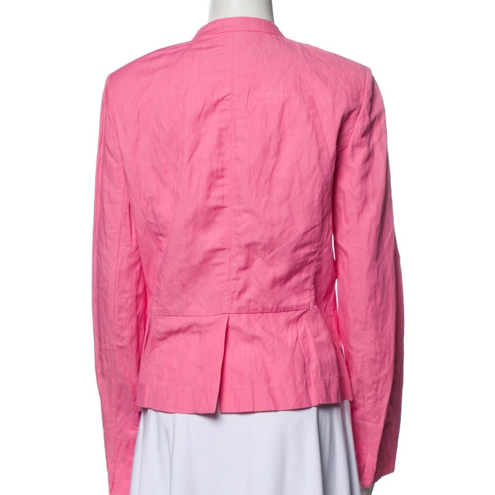 LAFAYETTE 148 New York BARBIE Pink zip front jacket, size 12, EUC - Picture 5 of 12